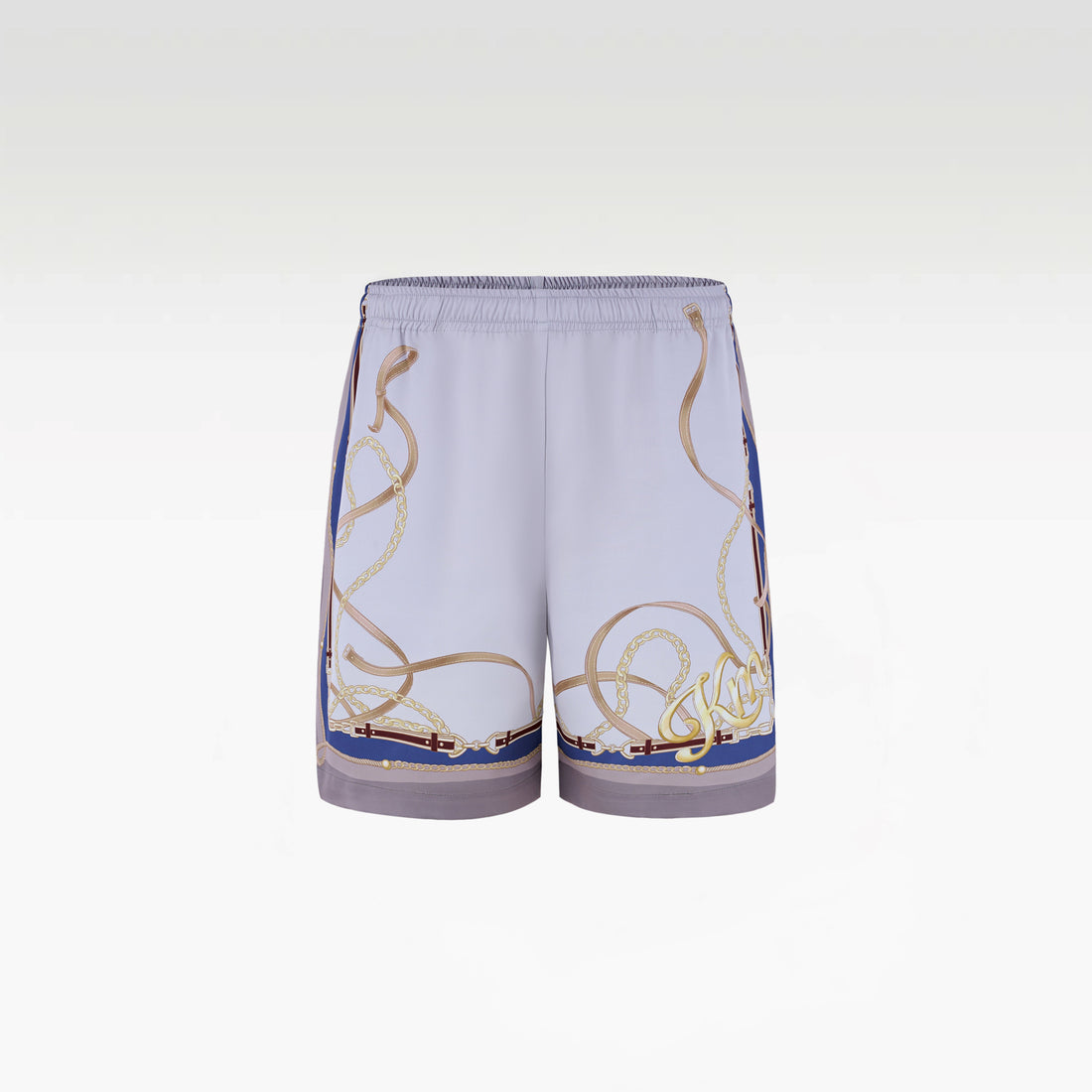 Lone Star Silk Shorts | Premium Printed Silk Taffeta Luxury Horse Saddle Design