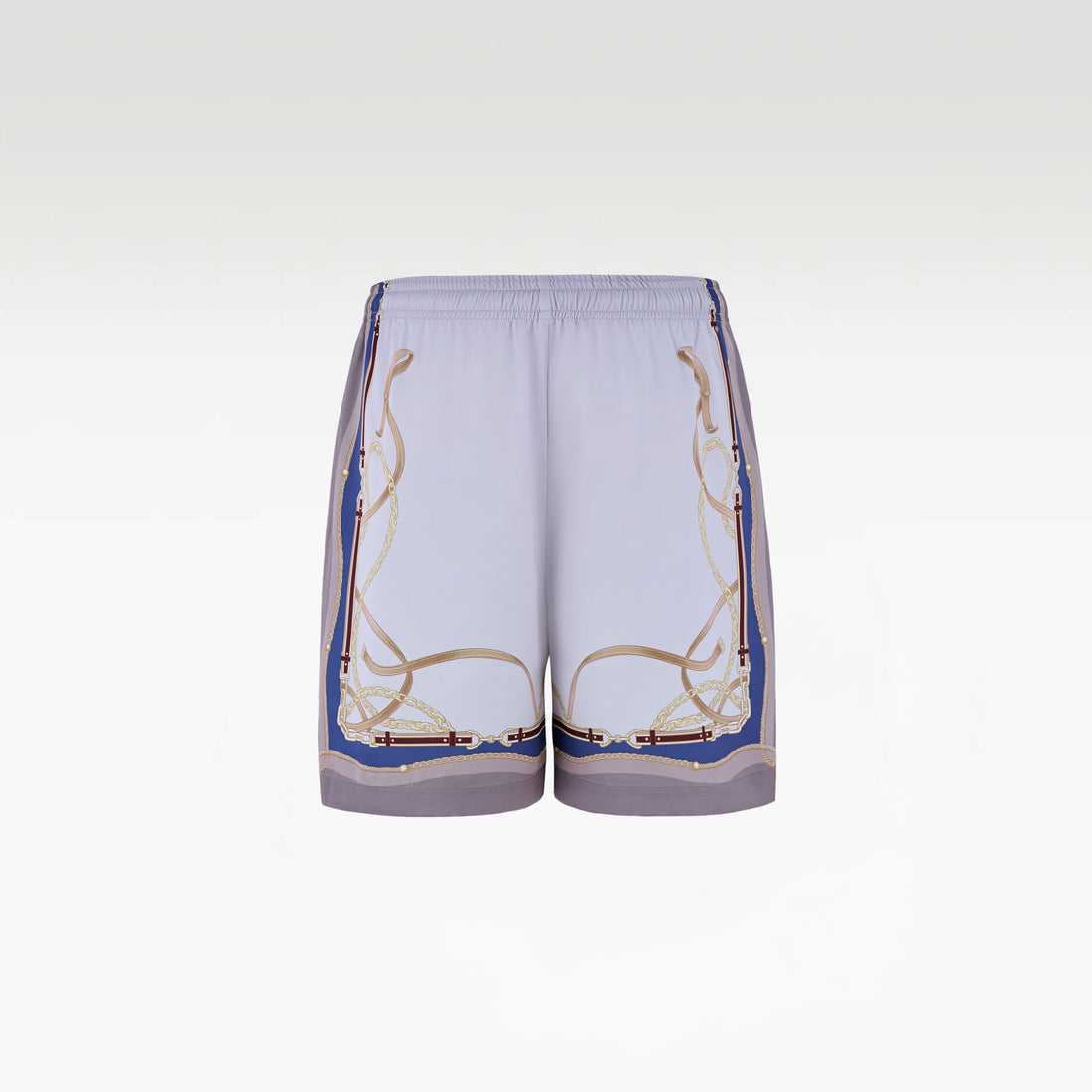 Lone Star Silk Shorts | Premium Printed Silk Taffeta Luxury Horse Saddle Design