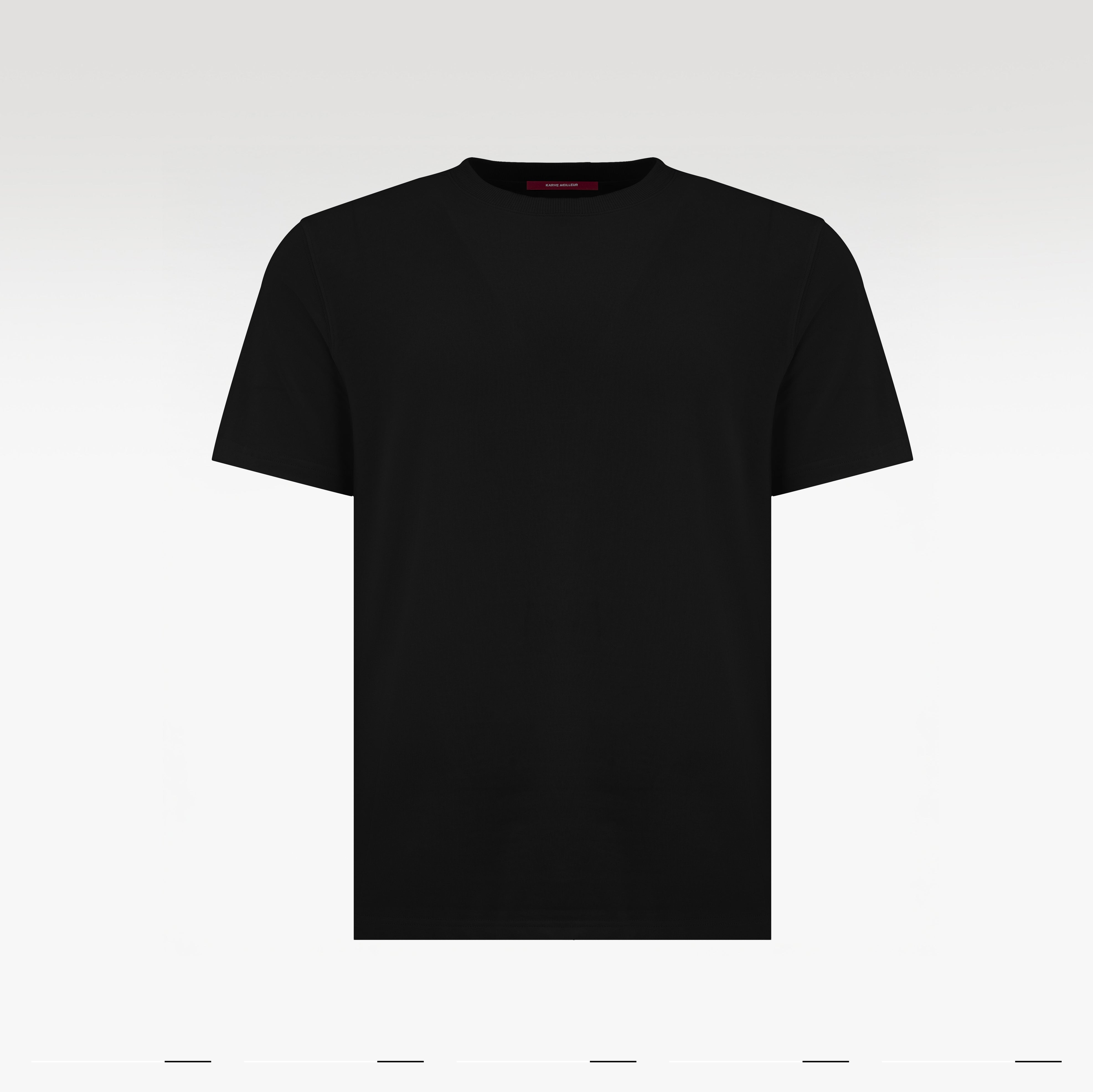 Cupid Slim Fit T-Shirt | Premium Cotton Graphic Tee - Renaissance Embroidery Black Streetwear Top