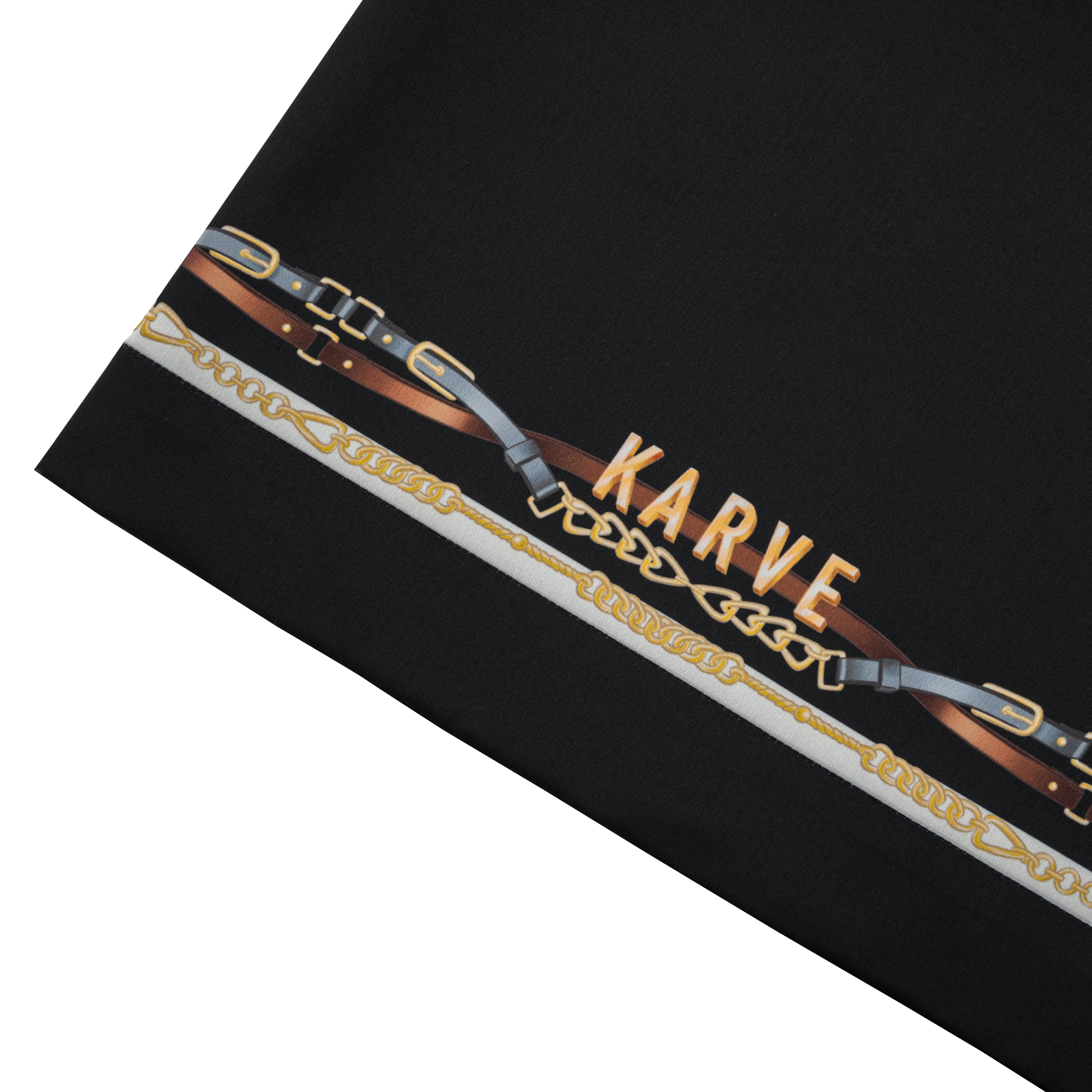 Black Ace Silk Shorts | Printed Silk Relaxed Fit Decadent Dice Game