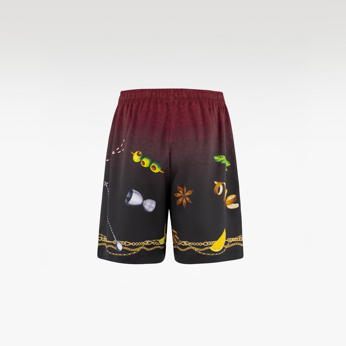 Agent 00K Silk Shorts | Printed Silk Taffeta Nightlife Cocktail