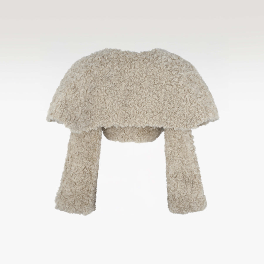 The Teddy Faux Fur Crop | Premium Caramel Textured Luxury Bolero