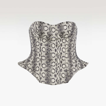 Rebel Ethereal Corset | Premium Distressed Denim Star-Studded Luxury Corset