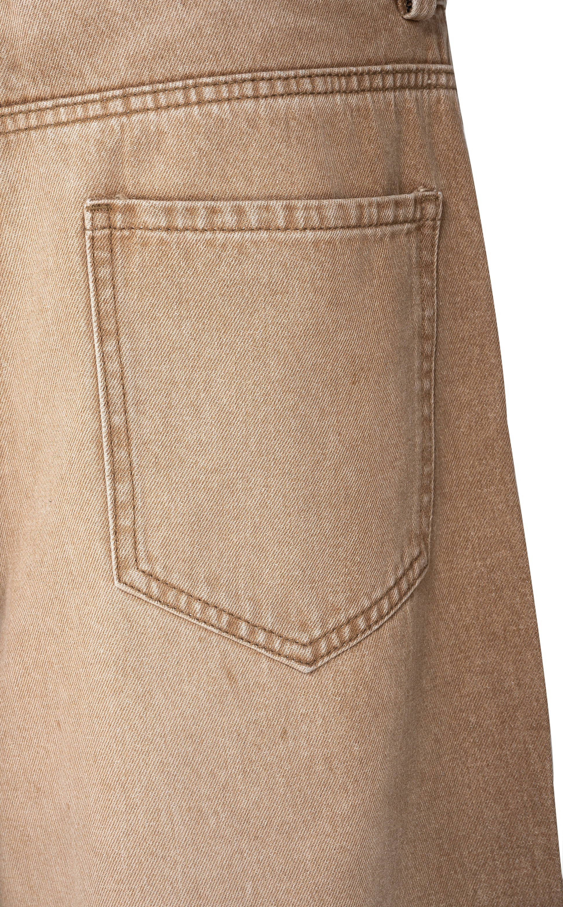 Dune Line Jeans | Wide Leg Paneled Denim - Vintage Sand Wash Earth Tone Streetwear Pants