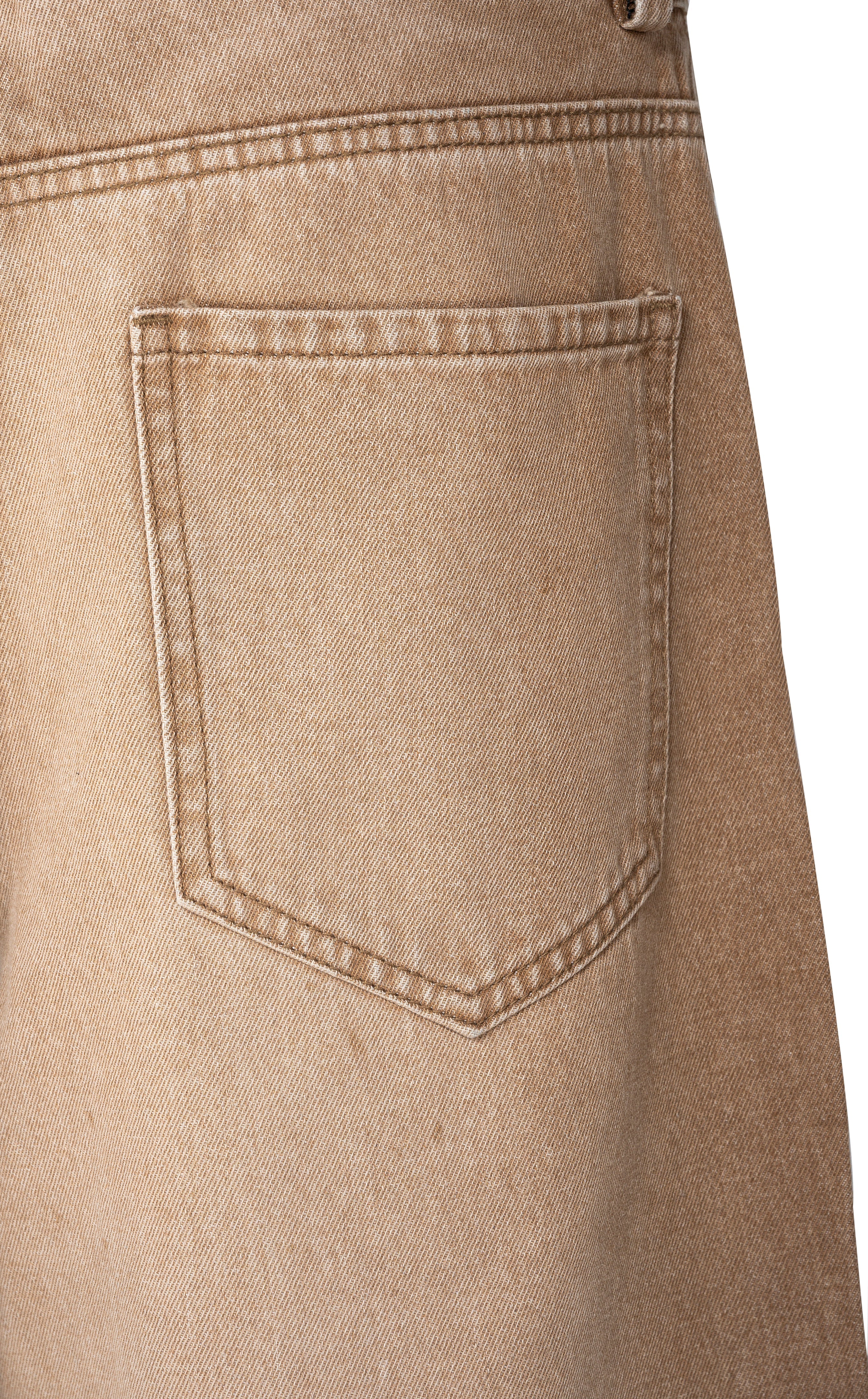 Dune Line Jeans | Wide Leg Paneled Denim - Vintage Sand Wash Earth Tone Streetwear Pants