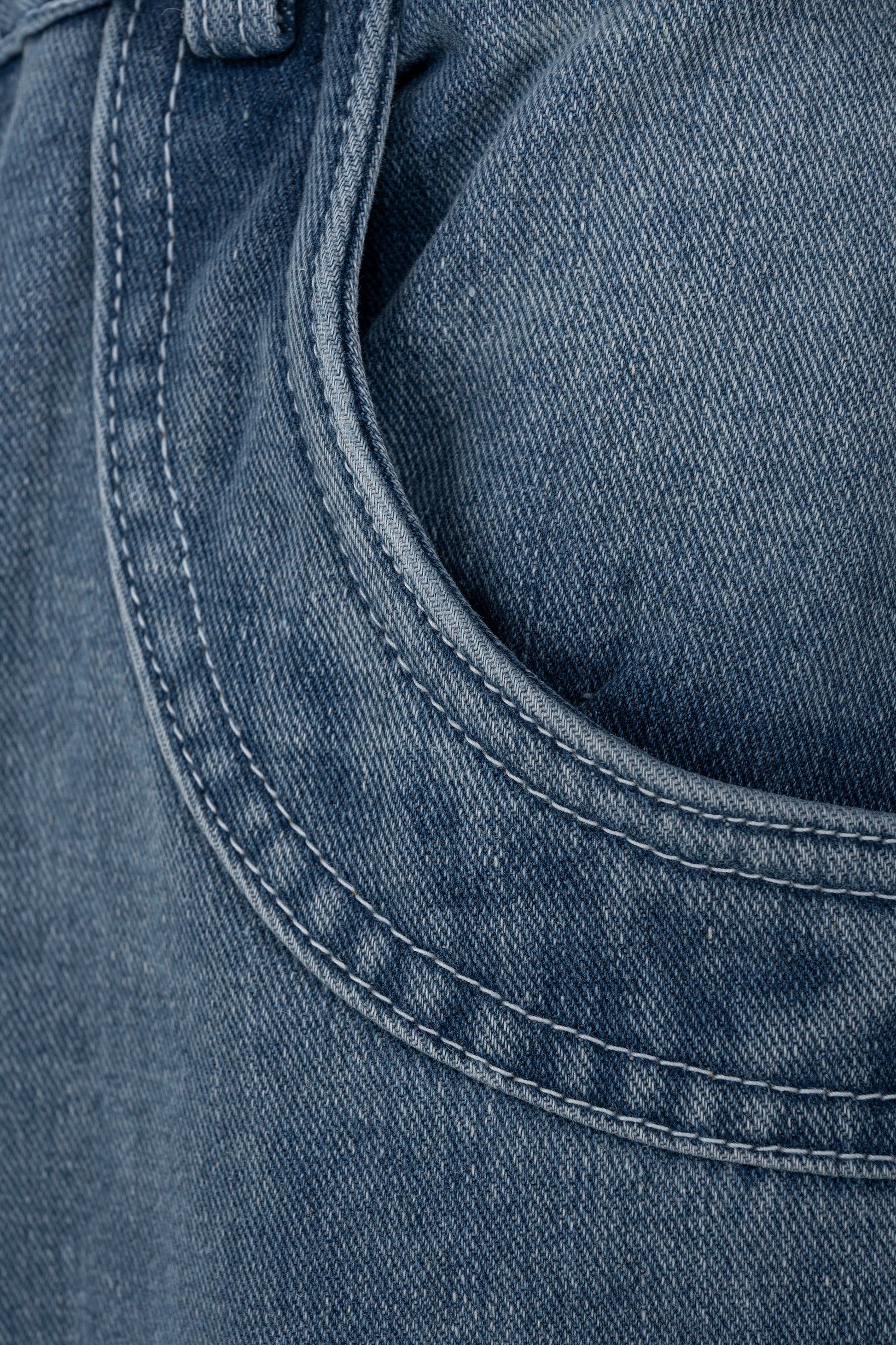 Fade Flow Cargo Pants | Streamlined Wide Leg Denim - Vintage Indigo Fade Minimalist Streetwear