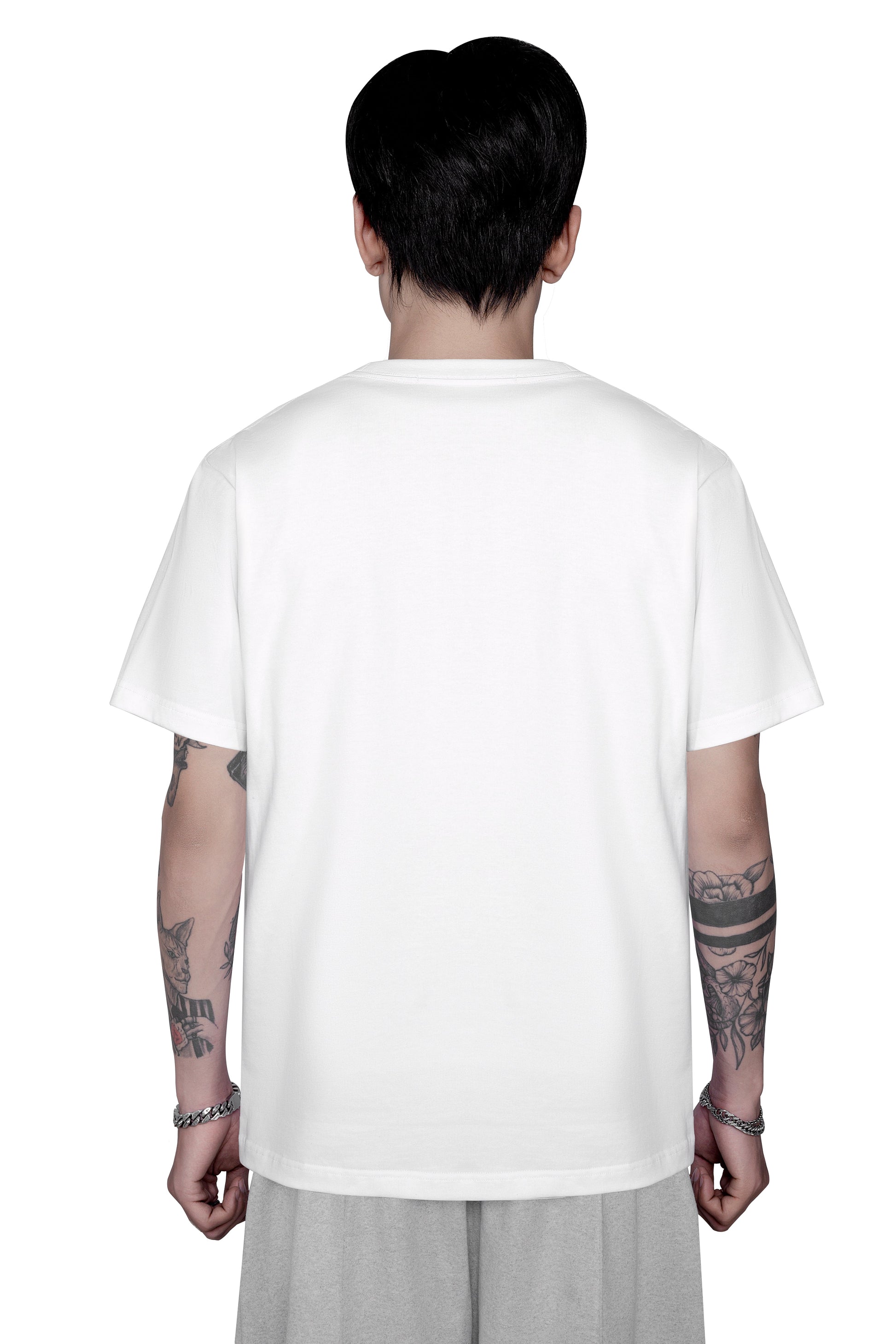 Karve Sign Slim Fit T-Shirt | Premium Cotton Graphic Tee - Nautical Knot & Carabiner White Streetwear Top