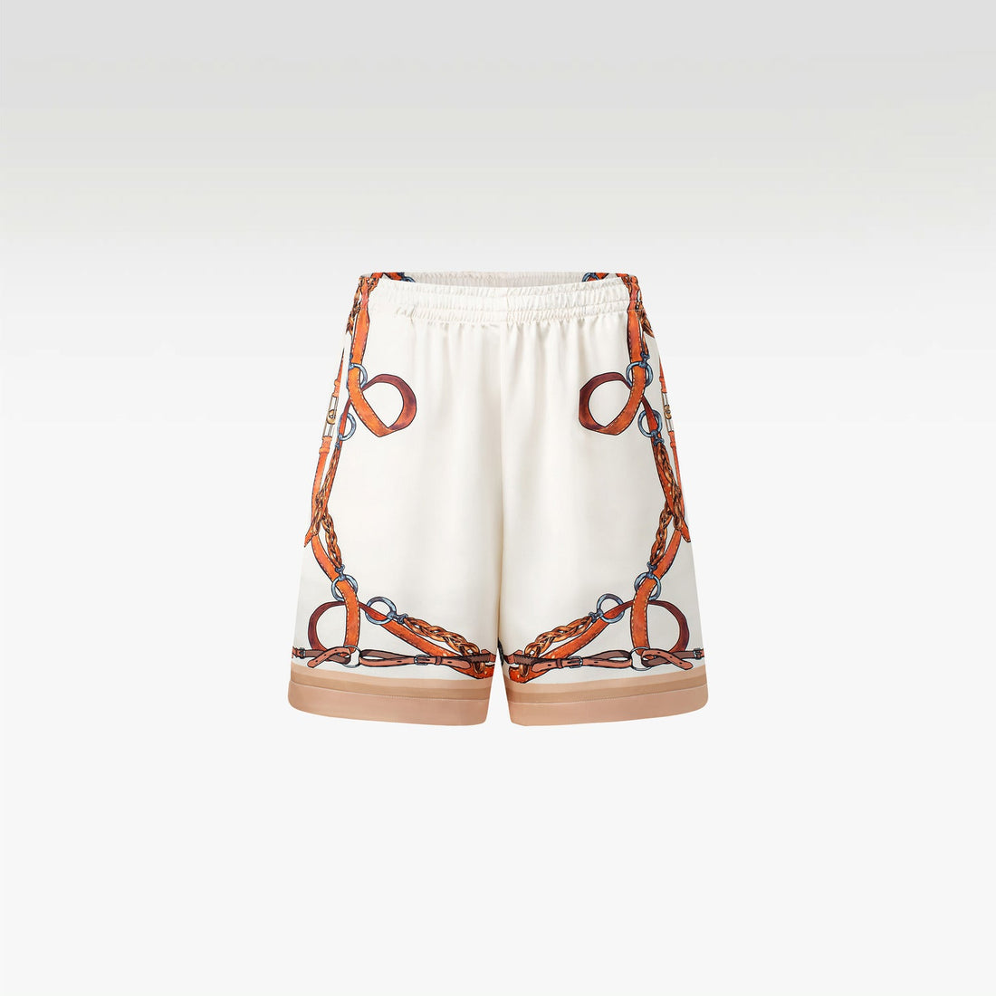 Rodeo Silk Shorts | Premium Printed Silk Taffeta Luxury Wild West Harness