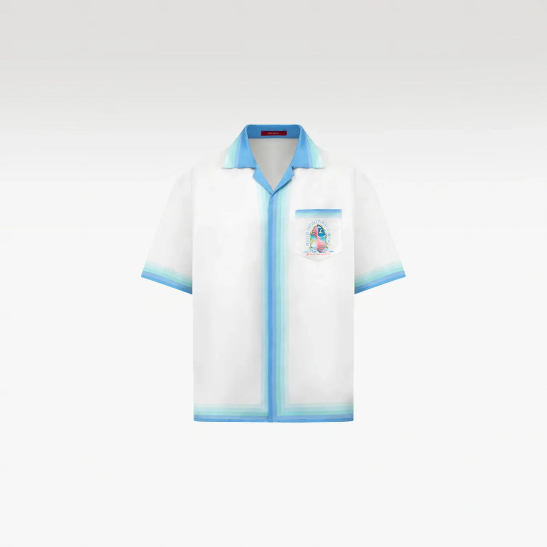 Odyssey Silk Shirt | Premium Printed Silk Gradient Peaceful Odyssey Art
