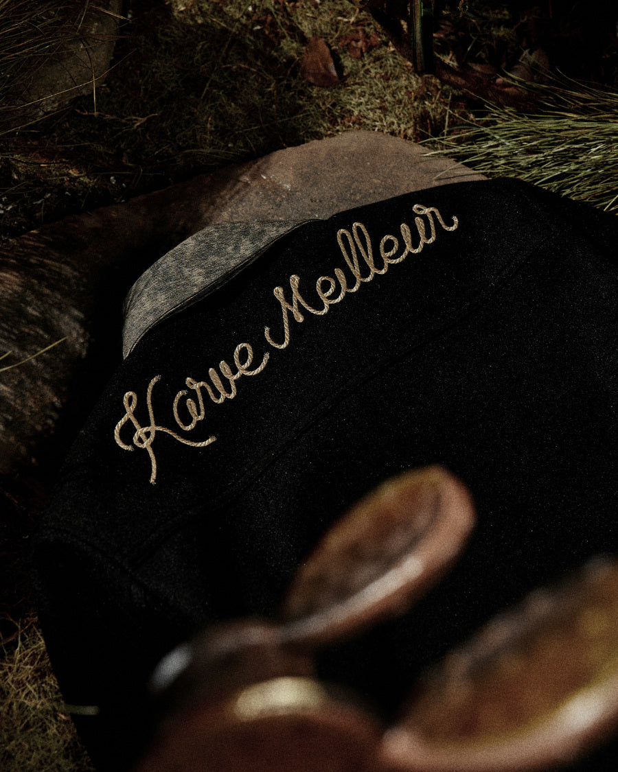 The Western Bond Jacket | White Contrast Stitching Boxy Fit Western Yoke Streetwear
