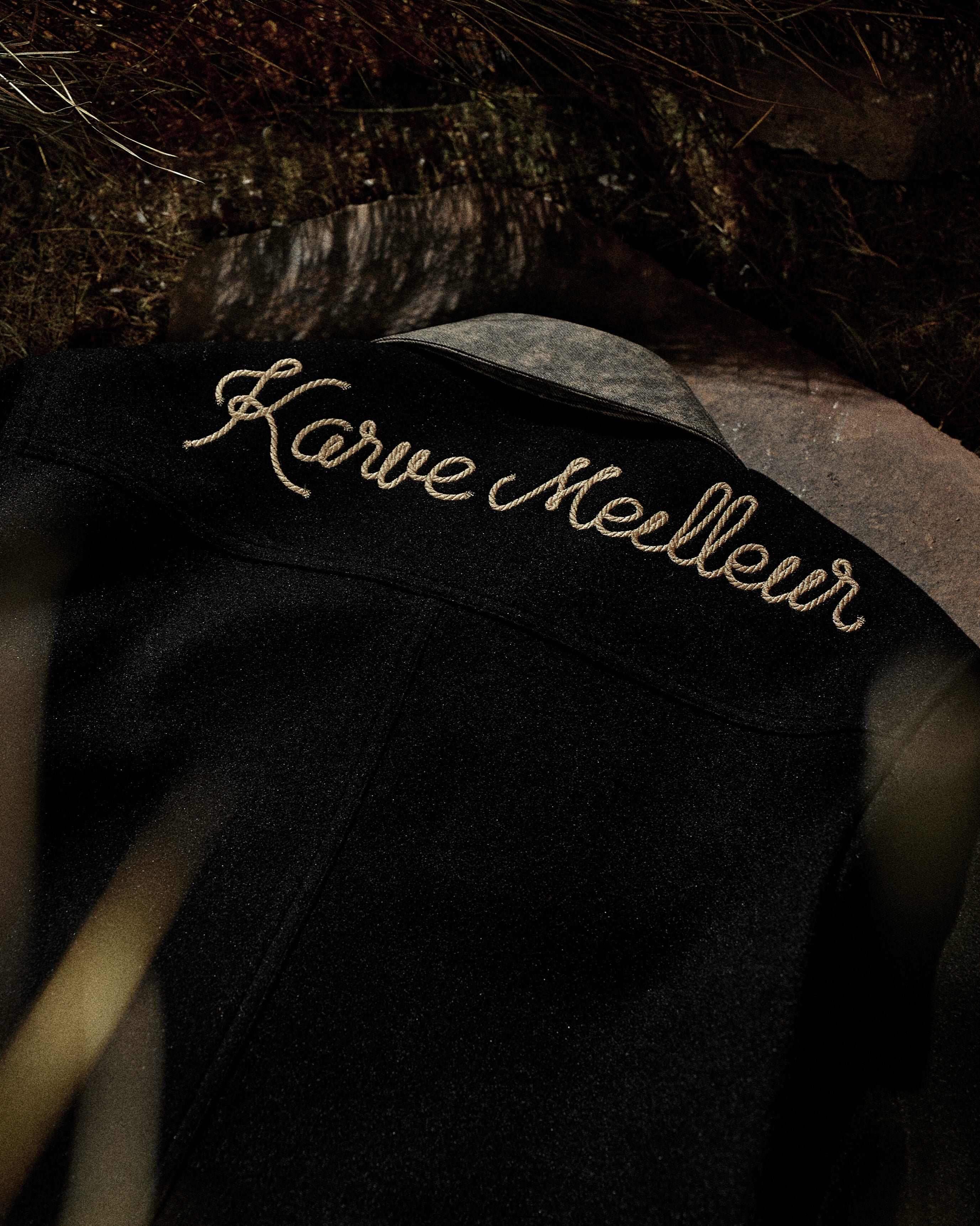 The Western Bond Jacket | White Contrast Stitching Boxy Fit Western Yoke Streetwear