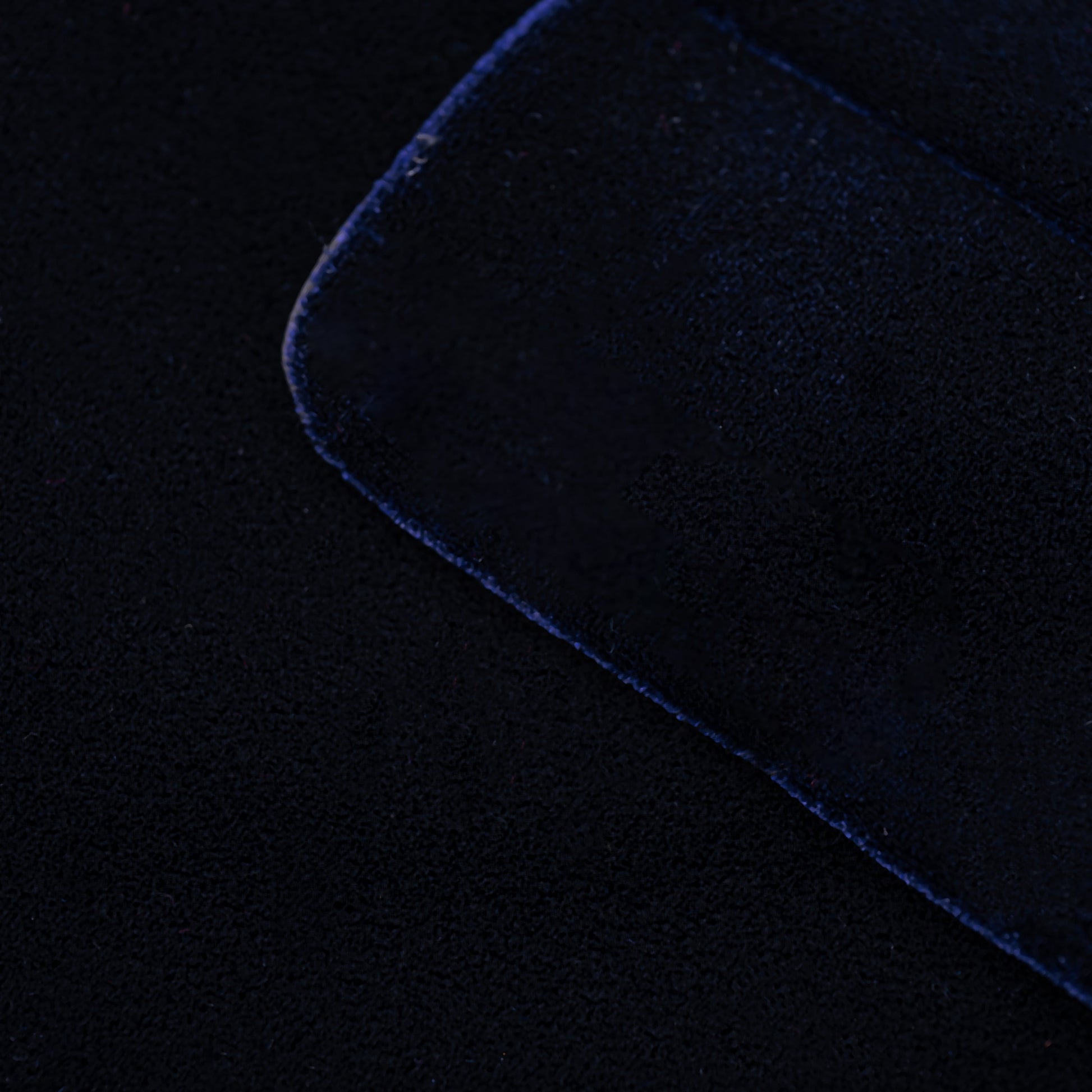 Navy Reverie Jacket |  Luxury Velvet Street Style Jacket, Signature Embroidered Decadent Bee