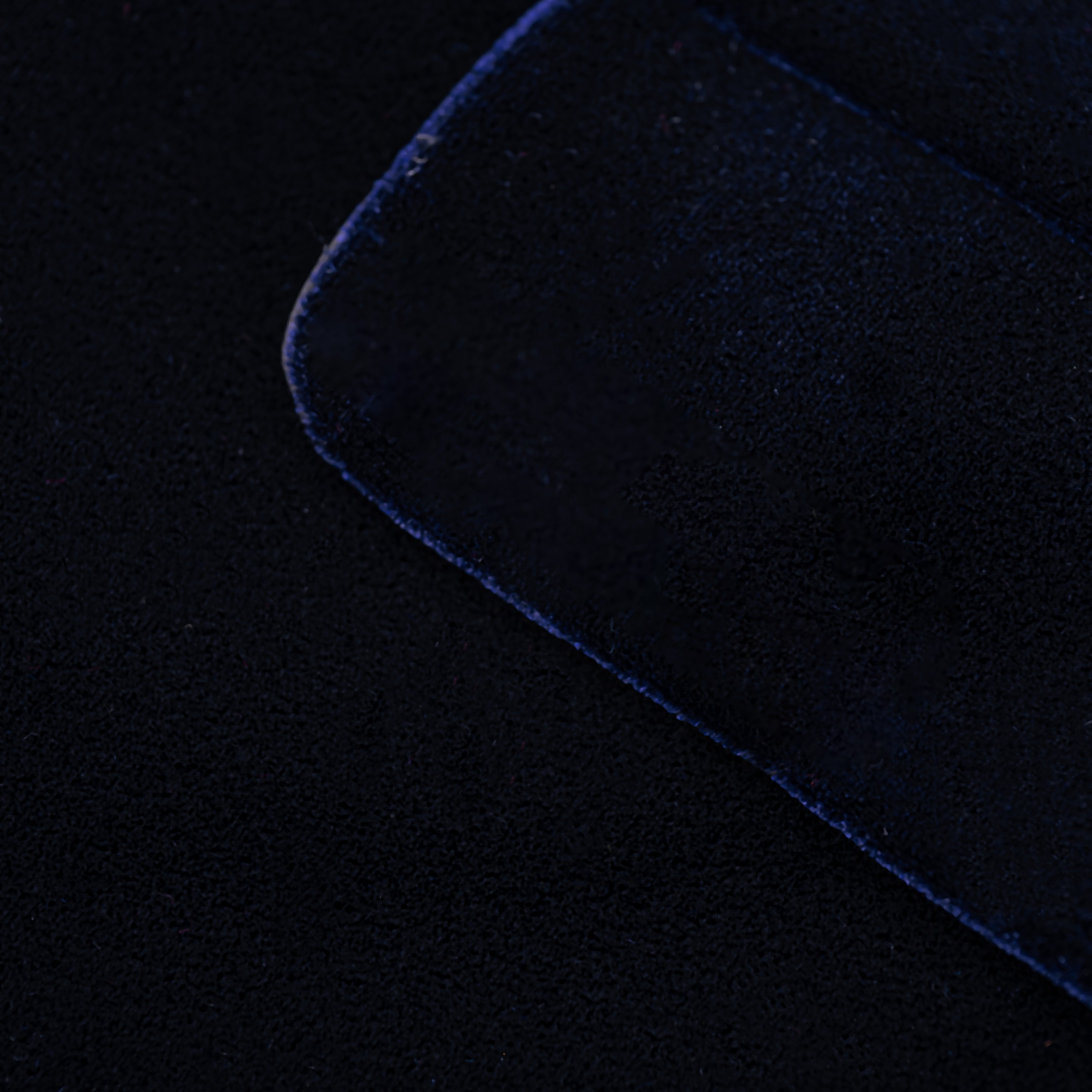 Navy Reverie Jacket |  Luxury Velvet Street Style Jacket, Signature Embroidered Decadent Bee