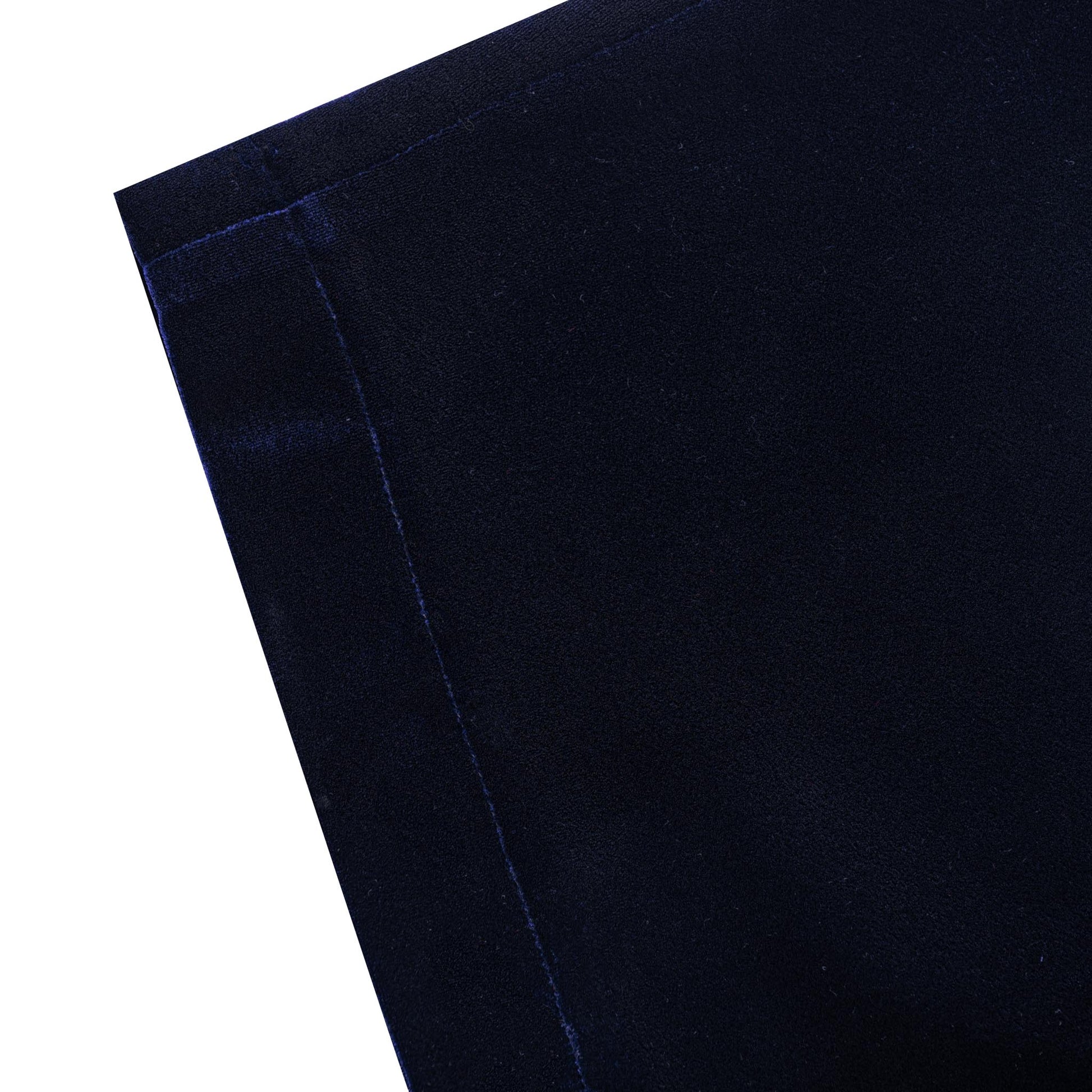 Navy Reverie Trousers | Premium Velvet, High-Waist Fluid Wide-Leg Silhouette