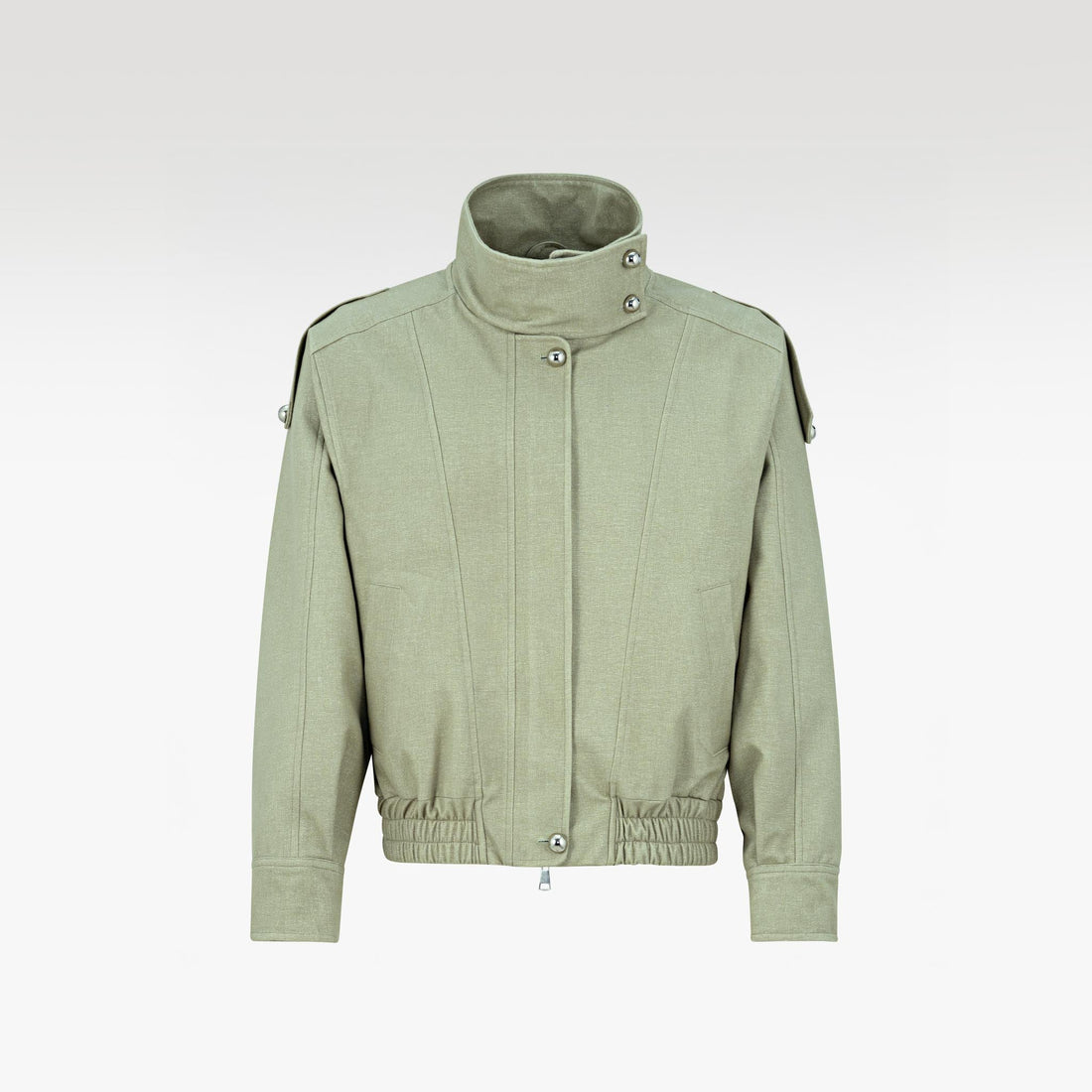 The Polyurethane Jacket | Structured High-Collar Contemporary Streetwear