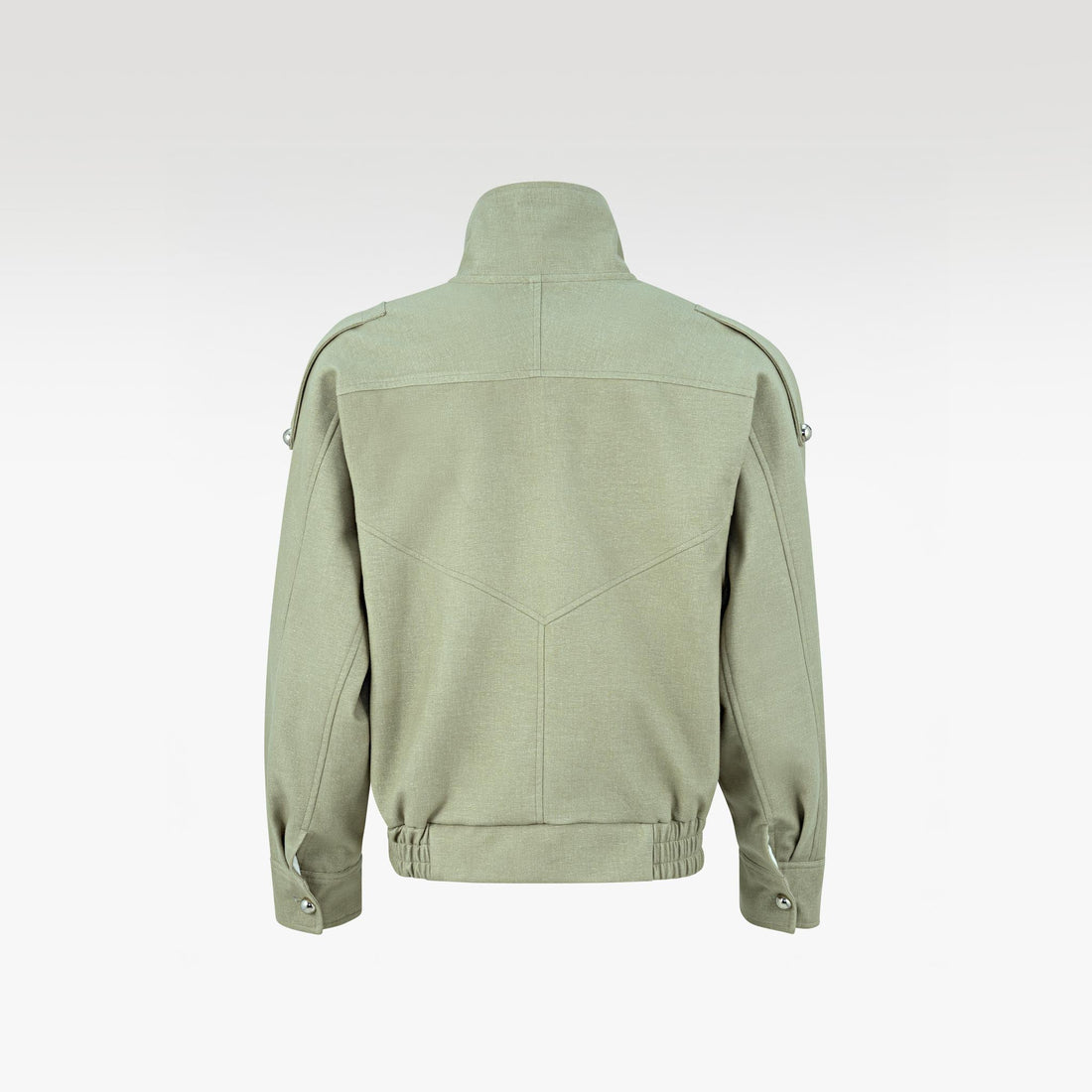 The Polyurethane Jacket | Structured High-Collar Streetwear Style Coat