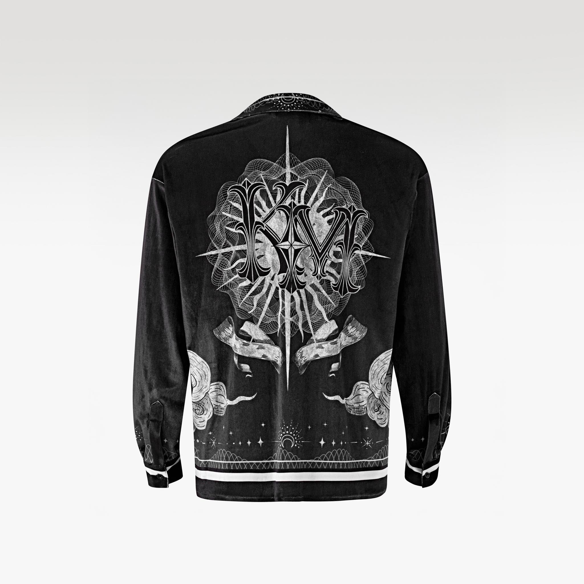 The Black Empire Velvet Shirt | Premium Velvet Relaxed Imperial