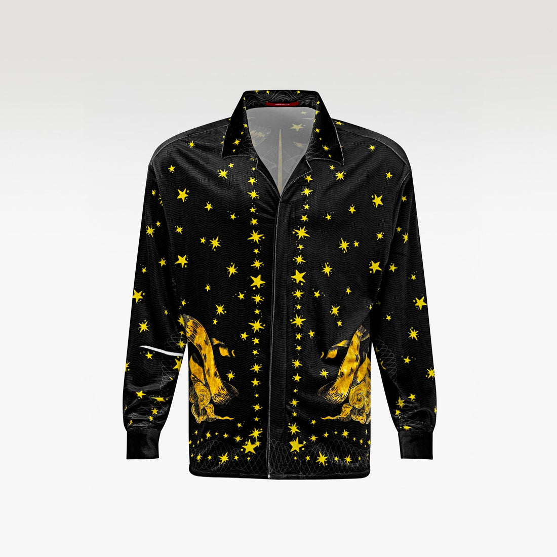 The Celestial Inheritance Velvet Shirt | Premium Velvet Relaxed Celestial