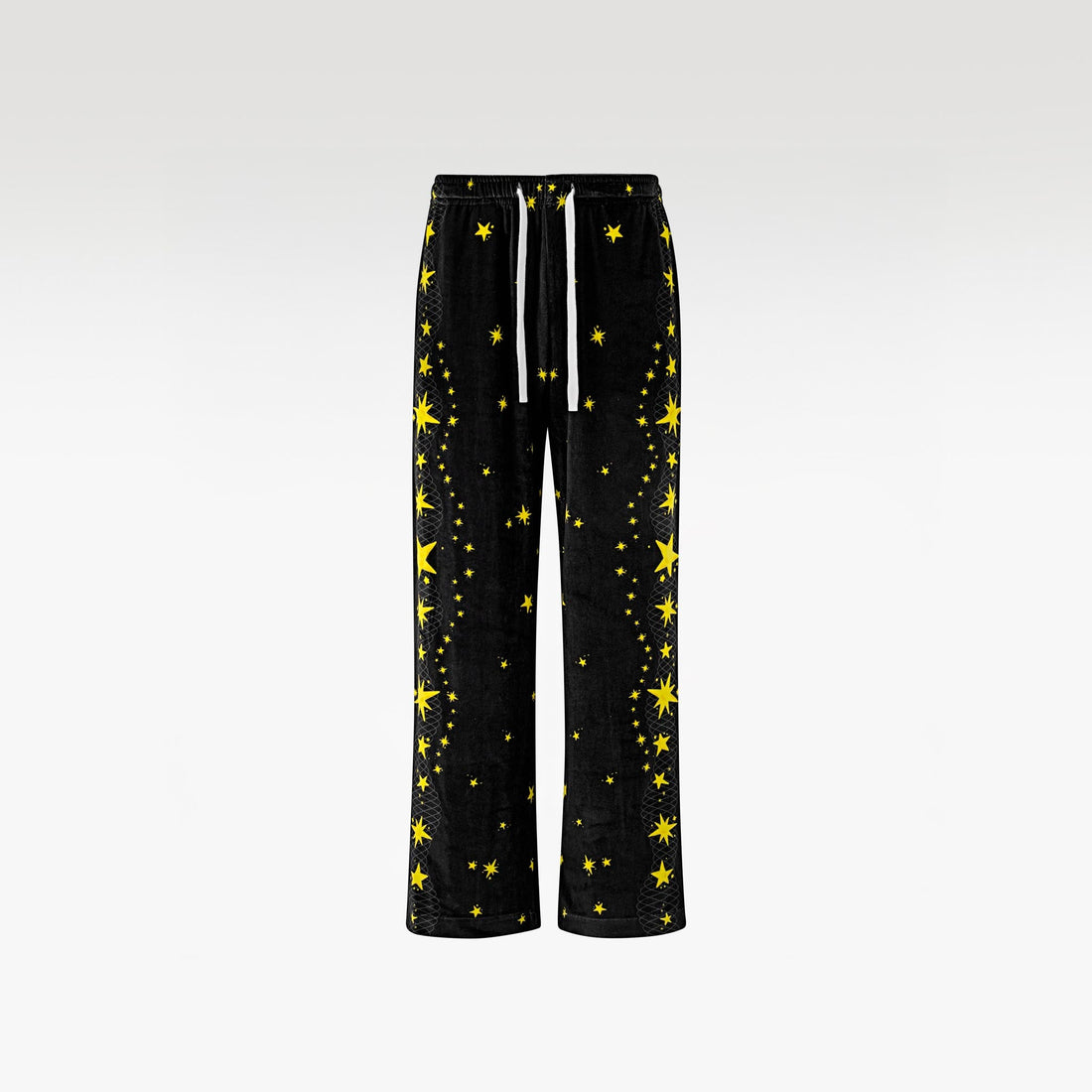 The Celestial Inheritance Velvet Pants | Premium Velvet  Starry Night Sky Print