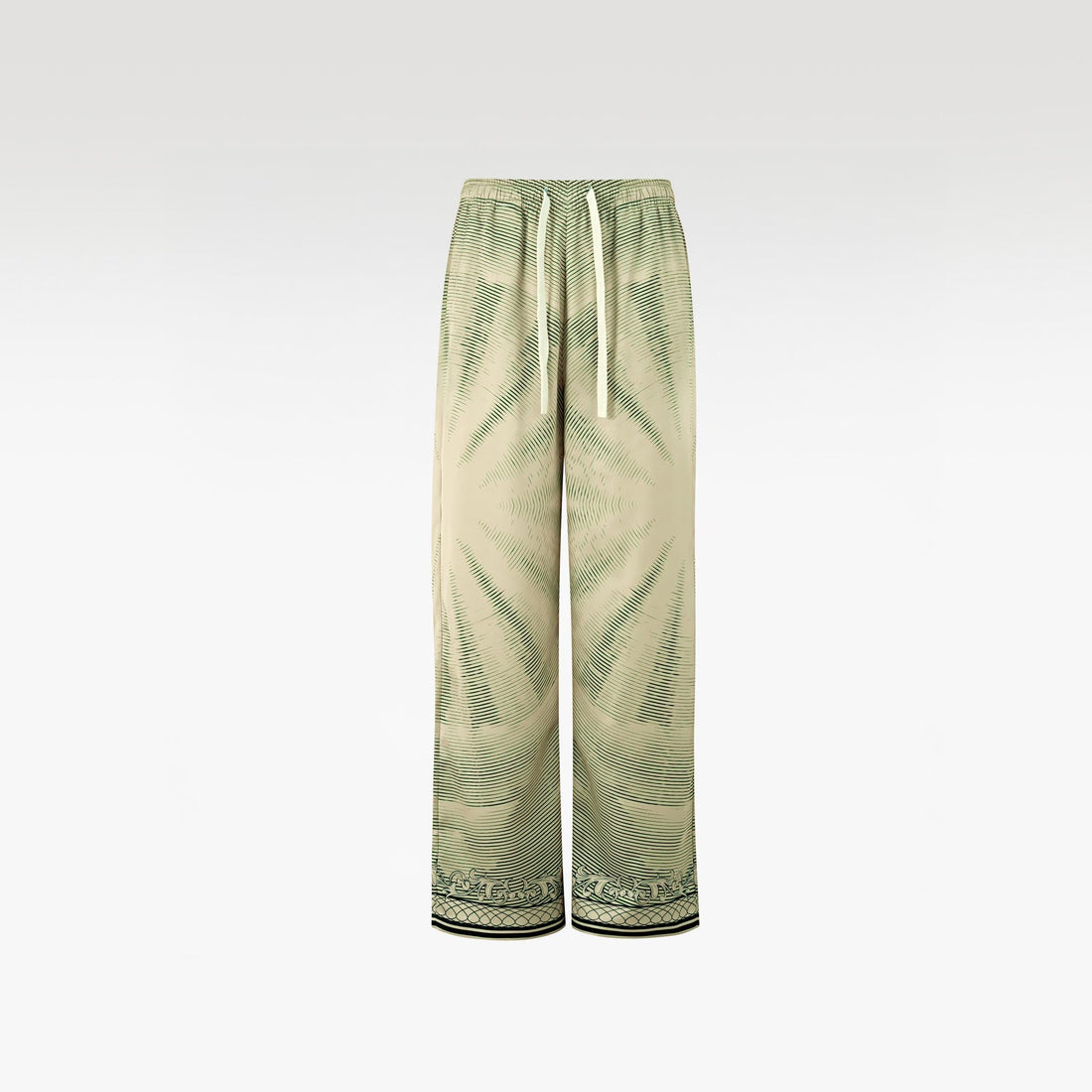 The Olive Decree Silk Pants | Premium Silk Relaxed Discreet