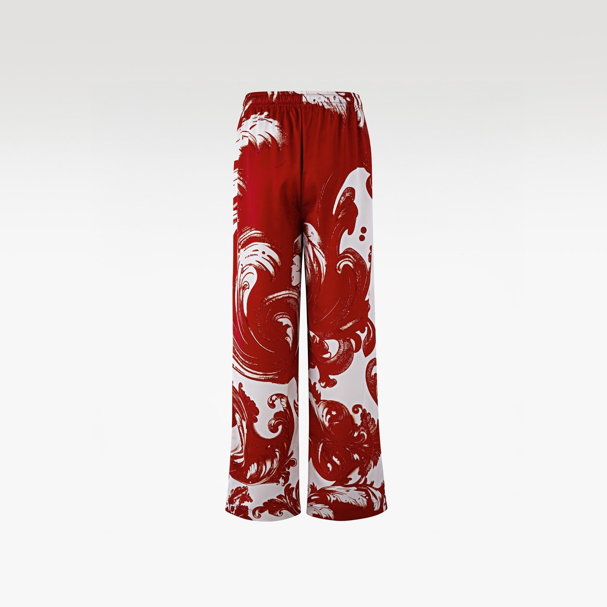 The Red Oath Silk Pants | Premium Silk Relaxed Baroqu