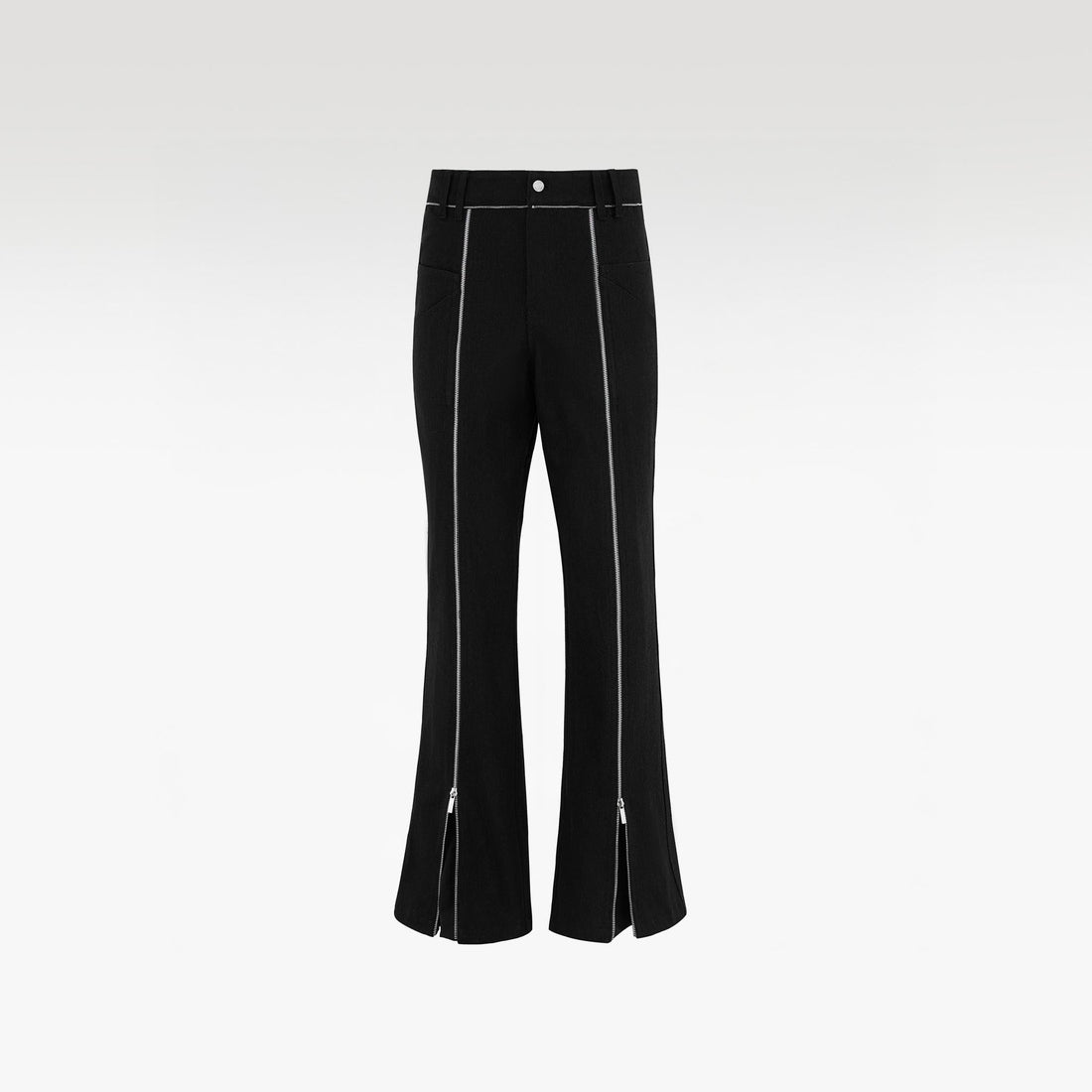 Project Mayhem Chinos Kaki Pants | Extreme Flared Zipper Streetwear