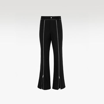 Project Mayhem Chinos Kaki Pants | Extreme Flared Zipper Streetwear