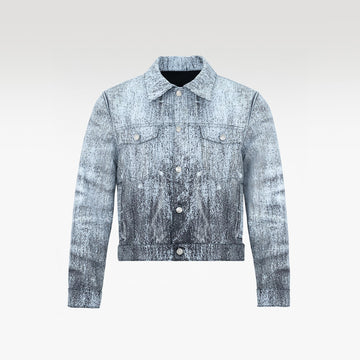 The Patina Legacy Kaki Jacket | Streetwear Distressed Wash-Out Denim