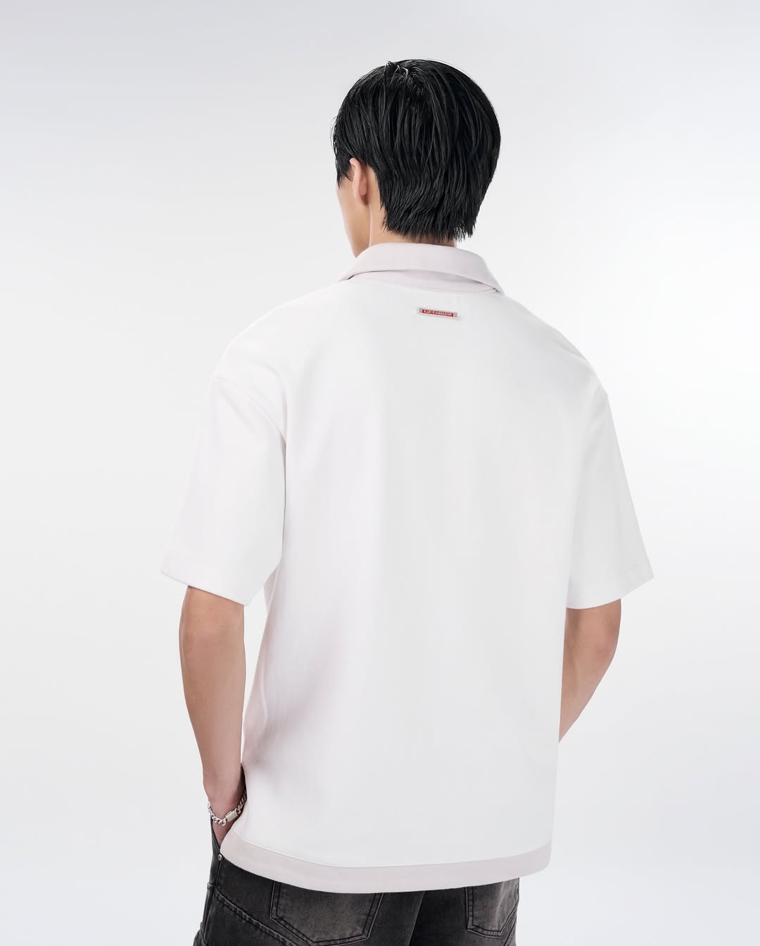 The Odyssey Knit Polo | Off-White Knit Slogan Embroidered Streetwear
