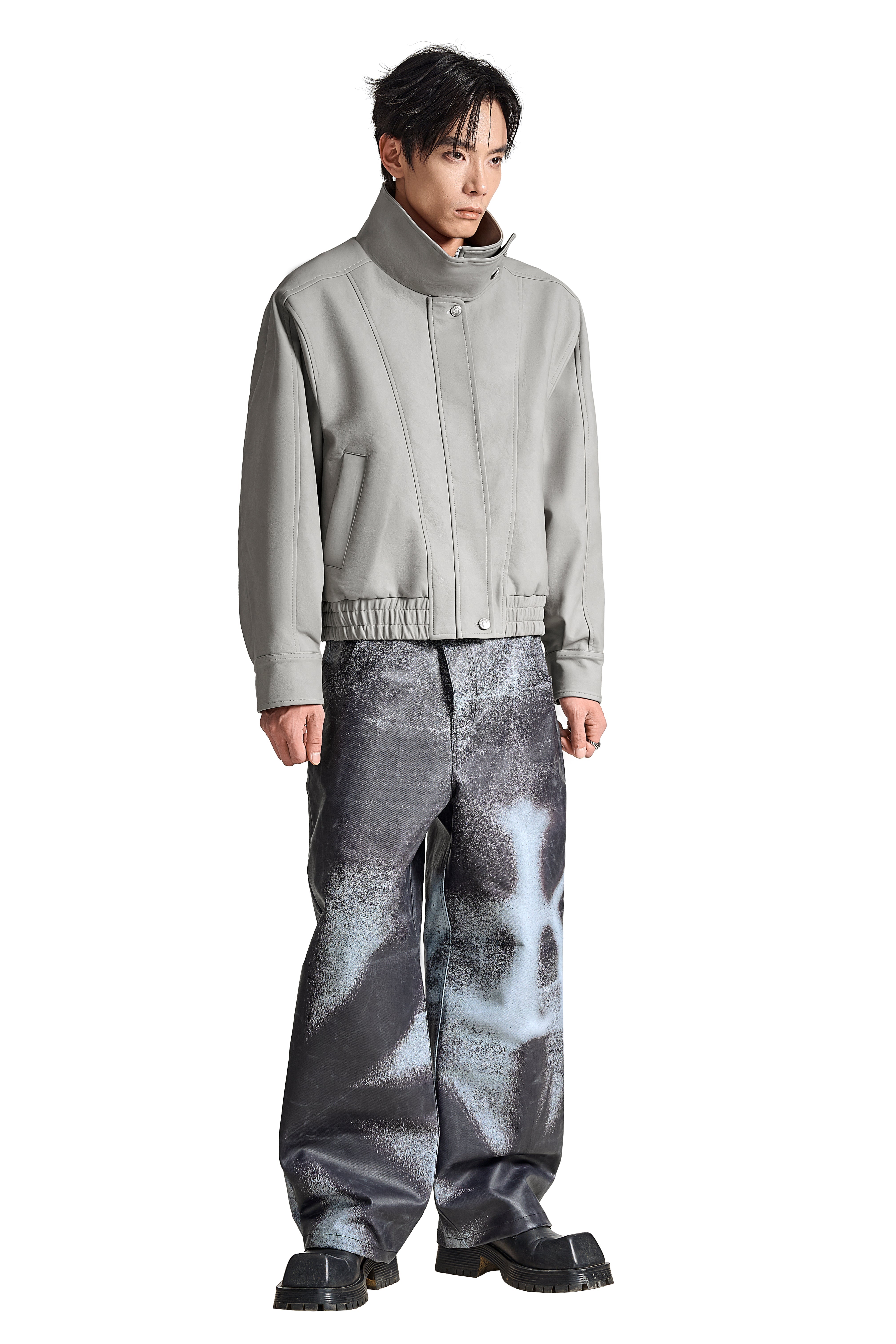The Urban Pilot Faux Suede Jacket | Faux Suede Stand Collar Essential Wear
