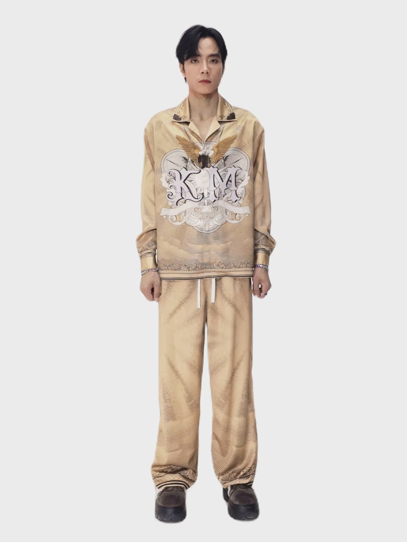 The Pale Gold Decree Silk Shirt | Premium Silk Relaxed Regal